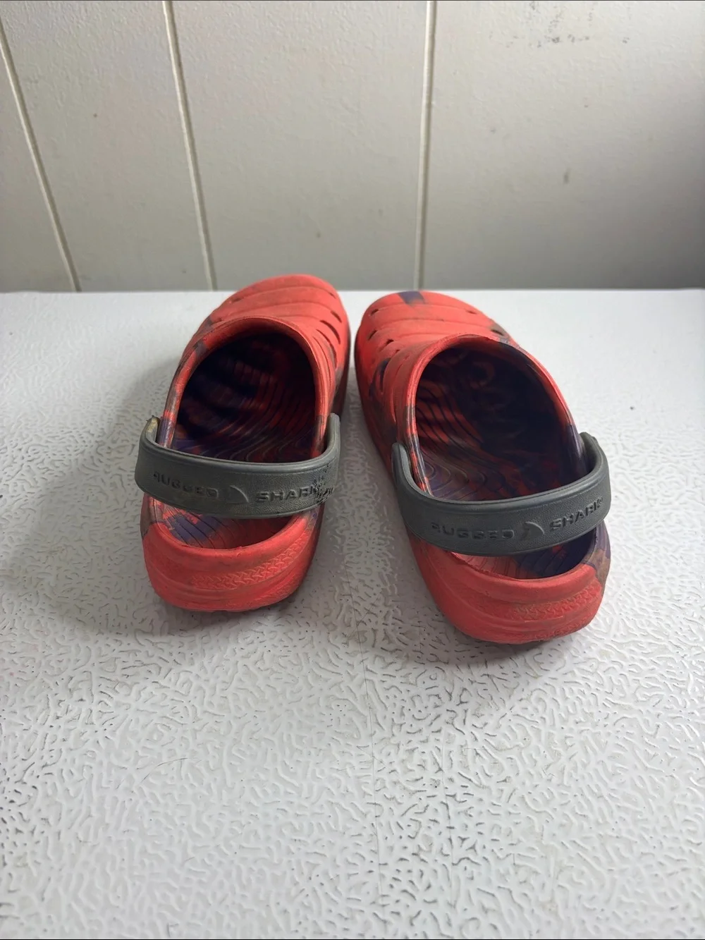 Kids Red Comfort Clogs with Adjustable Strap
